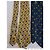 3 cravates chanel vintage Blanc Multicolore Jaune Bleu Marine - vue 5
