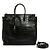 Saint Laurent Sac de Jour North/South Black Crocodile embossed Leather Bag Strap