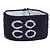 Set Chanel 2000s Ensemble Bandeau Bracciale Coco Fascia Polso Blu Navy - vista 4