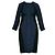 Autre Marque Abito Bodycon Cushnie et Ochs Jersey Nero e Blu Seta