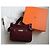 Borsa a tracolla Hermès Jypsiere in pelle bordeaux Bordò - vista 11