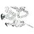 Autre Marque Set collana e bracciale in argento FACCO