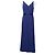 Vera Wang Abito da sera blu navy con una schiena mozzafiato