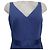 Vera Wang Abito da sera blu navy con una schiena mozzafiato - vista 4