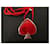 Pendentif et broche Pik-Cœur Yves Saint Laurent Argenté Rouge  - vue 8
