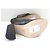 Sandali con tacco chunky e cinturino imbottito Duvile Jigsaw Nero - vista 4
