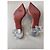 Amina Muaddi Decolte Slingback begum Grigio - vista 12