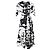 Abito midi stampato con vita attorcigliata Alexander Mcqueen in cotone multicolore