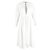 Abito camicia midi con bottoni e maniche lunghe Alexander Mcqueen in cotone bianco