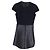 Maje Mini Kurzarmkleid in Marineblau und Silber-Polyester