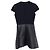 Maje Mini Kurzarmkleid in Marineblau und Silber-Polyester - Ansicht 2