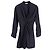 Mini-Longsleeve-Kleid mit gerafftem Frontdetail von Sandro Paris aus navyblauer Viskose Marineblau