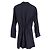 Mini-Longsleeve-Kleid mit gerafftem Frontdetail von Sandro Paris aus navyblauer Viskose Marineblau - Ansicht 5