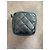 Autre Marque Chanel Bolsa de Raquete de Tênis Couro Preto Acolchoado - vista 8
