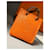 Hermès Taschenanhänger Orange Leder  - Ansicht 4