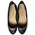 Ballerine Chanel Bicolore in Pelle Nera e Metallizzata Nero Metallico
