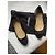 Ballerine Chanel Bicolore in Pelle Nera e Metallizzata Nero Metallico - vista 12