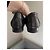 Ballerine Chanel Bicolore in Pelle Nera e Metallizzata Nero Metallico - vista 4