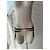 Bretelle Agent Provocateur in pizzo nero e rosa - vista 2