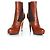 Fendi hidden platform boots in cognac leather - view 7