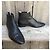 Stivaletti Chelsea Joseph in pelle nera Nero - vista 3