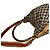 Bamboo Borsa a spalla Gucci Monogram GG con manico in bambù e tracolla Web Beige - vista 11
