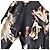 Vintage Alexander McQUEEN Archive 95 AW Seidenmischung botanischer und Federpullover Mehrfarben - Ansicht 2