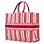 Book Tote Dior Rosso Grande Borsa a Strisce - vista 2