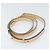 Céline Borsa a mano CELINE in pelle 2 vie crema oro Auth 91296 D'oro Crudo - vista 21