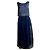 Vera Wang Abito da ballo in paillettes e tulle blu navy