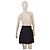 Falda corta Burberry negra de poliéster con cinturón Negro