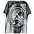Authentic Givenchy 13 AW Riccardo Tisci Baseball Skull Print Tee Grey
