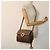 Céline Bolsa de ombro em lona Macadam CELINE em couro PVC marrom Auth 89824 - vista 26