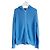 Chaqueta de cárdigan de seda y algodón azul brillante Loro Piana