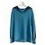 Blusa con capucha Isida de seda Loro Piana Azul Turquesa