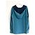 Blusa con capucha Isida de seda Loro Piana Azul Turquesa - vista 5