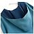 Blusa con capucha Isida de seda Loro Piana Azul Turquesa - vista 6