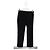 Pantalones rectos de cintura media Joseph en algodón negro - vista 4