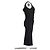 Max Mara Midi-Kleid aus schwarzem Polyester mit gerafftem Seitendetail - Ansicht 6
