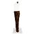 Pantalones rectos ajustados de terciopelo marrón Saint Laurent Castaño - vista 5