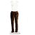 Pantalones rectos ajustados de terciopelo marrón Saint Laurent Castaño - vista 6