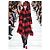 Abrigo Dior Asimétrico de Mohair a Cuadros Negro Rojo Roja - vista 10