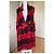 Abrigo Dior Asimétrico de Mohair a Cuadros Negro Rojo Roja - vista 2