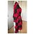 Abrigo Dior Asimétrico de Mohair a Cuadros Negro Rojo Roja - vista 4