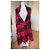 Abrigo Dior Asimétrico de Mohair a Cuadros Negro Rojo Roja - vista 5