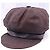 Echte Gucci Tom Ford seltene braune Monogramm GG Lederbesatz Newsboy-Cap - Ansicht 2