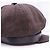 Echte Gucci Tom Ford seltene braune Monogramm GG Lederbesatz Newsboy-Cap - Ansicht 4