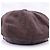 Echte Gucci Tom Ford seltene braune Monogramm GG Lederbesatz Newsboy-Cap - Ansicht 5