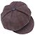 Echte Gucci Tom Ford seltene braune Monogramm GG Lederbesatz Newsboy-Cap - Ansicht 8