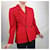 Yves Saint Laurent Rote Tweedjacke YSL Variation 1990er  - Ansicht 7